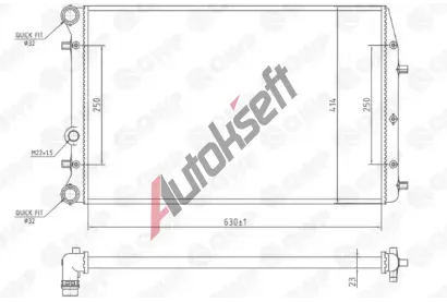 QWP Chladič vody QWP WRA102, WRA102 QWP Chladič vody QWP WRA102, WRA102