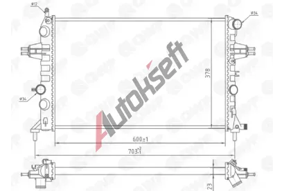 QWP Chladič vody QWP WRA103, WRA103 QWP Chladič vody QWP WRA103, WRA103