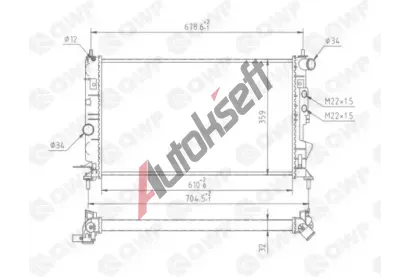 QWP Chladi vody QWP WRA122, WRA122