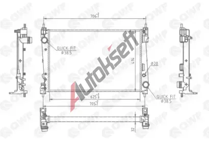 QWP Chladi� vody QWP WRA140, WRA140