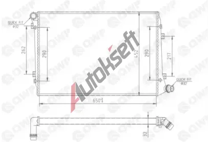 QWP Chladič vody QWP WRA143, WRA143  QWP Chladič vody QWP WRA143, WRA143