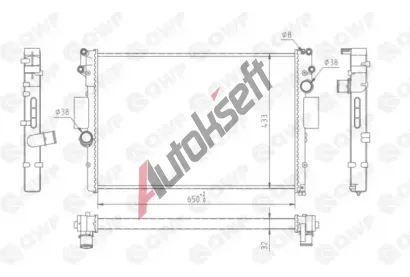 QWP Chladič vody QWP WRA161, WRA161 QWP Chladič vody QWP WRA161, WRA161