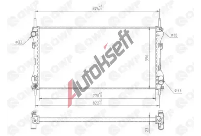 QWP Chladič vody QWP WRA176, WRA176 QWP Chladič vody QWP WRA176, WRA176