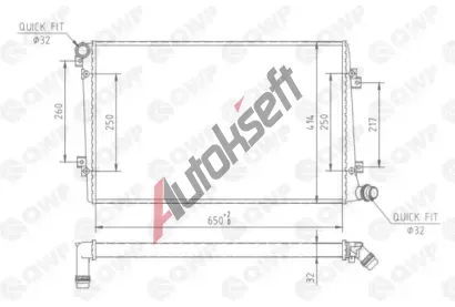QWP Chladič vody QWP WRA183, WRA183  QWP Chladič vody QWP WRA183, WRA183