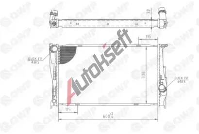 QWP Chladič vody QWP WRA197, WRA197 QWP Chladič vody QWP WRA197, WRA197