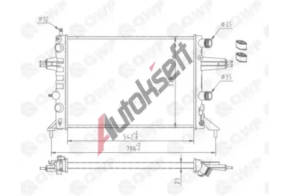 QWP Chladič vody QWP WRA199, WRA199 QWP Chladič vody QWP WRA199, WRA199