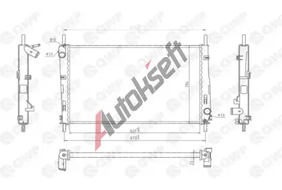 QWP Chladič vody QWP WRA211, WRA211 QWP Chladič vody QWP WRA211, WRA211