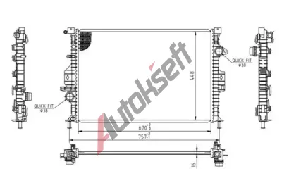QWP Chladič vody QWP WRA216, WRA216 QWP Chladič vody QWP WRA216, WRA216