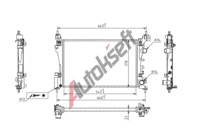 QWP Chladič vody QWP WRA290, WRA290  QWP Chladič vody QWP WRA290, WRA290