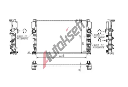 QWP Chladič vody QWP WRA293, WRA293 QWP Chladič vody QWP WRA293, WRA293