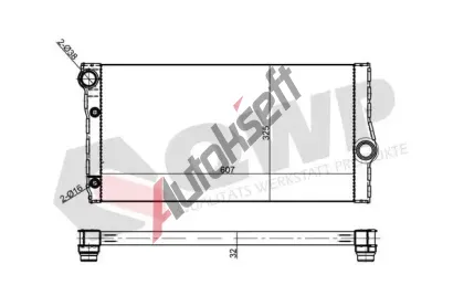 QWP Chladič vody QWP WRA387, WRA387 QWP Chladič vody QWP WRA387, WRA387