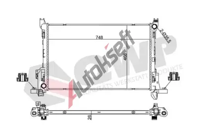 QWP Chladič vody QWP WRA399, WRA399  QWP Chladič vody QWP WRA399, WRA399