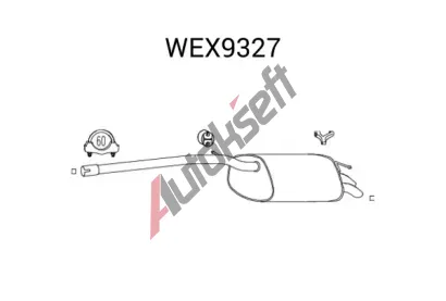 QWP Zadn tlumi vfuku QWP wex9327, wex9327