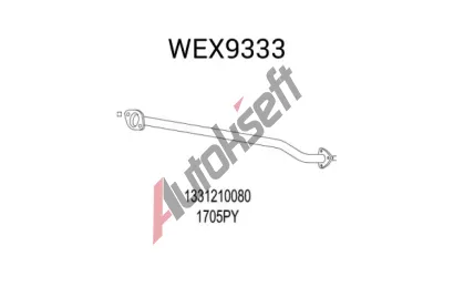 QWP Výfuková trubka QWP wex9333, wex9333  QWP Výfuková trubka QWP wex9333, wex9333