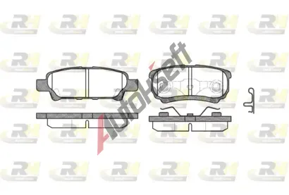 ROADHOUSE Sada brzdových destiček RDH 21051.02, 21051.02 ROADHOUSE Sada brzdových destiček RDH 21051.02, 21051.02