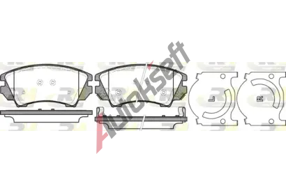 ROADHOUSE Sada brzdových destiček RDH 21375.12, 21375.12 ROADHOUSE Sada brzdových destiček RDH 21375.12, 21375.12