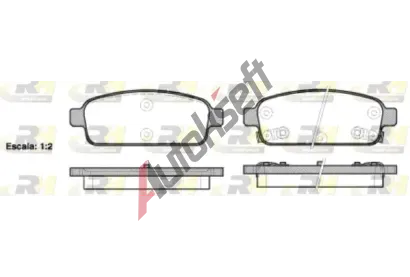 ROADHOUSE Sada brzdových destiček RDH 21432.02, 21432.02 ROADHOUSE Sada brzdových destiček RDH 21432.02, 21432.02