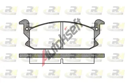 ROADHOUSE Sada brzdových destiček RDH 2177.00, 2177.00 ROADHOUSE Sada brzdových destiček RDH 2177.00, 2177.00