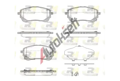 ROADHOUSE Sada brzdovch destiek RDH 21858.02, 21858.02