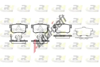 ROADHOUSE Sada brzdových destiček RDH 2325.04, 2325.04 ROADHOUSE Sada brzdových destiček RDH 2325.04, 2325.04