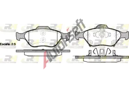 ROADHOUSE Sada brzdových destiček RDH 2766.12, 2766.12 ROADHOUSE Sada brzdových destiček RDH 2766.12, 2766.12