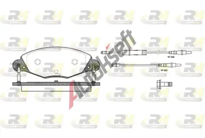 ROADHOUSE Sada brzdov�ch desti�ek RDH 2827.04, 2827.04