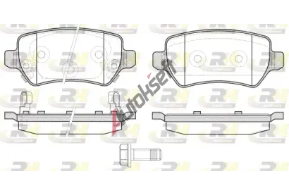 ROADHOUSE Sada brzdov�ch desti�ek RDH 2957.22, 2957.22