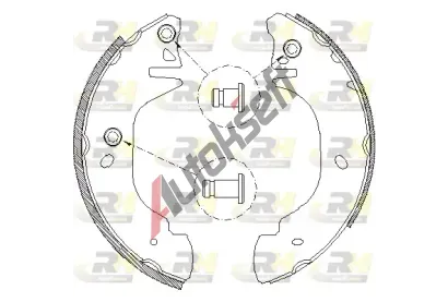 ROADHOUSE Brzdové pakny RDH 4305.00, 4305.00  ROADHOUSE Brzdové pakny RDH 4305.00, 4305.00