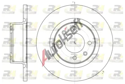 ROADHOUSE Brzdov kotou - 276 mm RDH 6605.00, 6605.00
