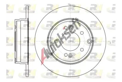 ROADHOUSE Brzdov kotou - 284 mm RDH 6989.00, 6989.00