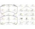 Sada brzdovch destiek ROADHOUSE ‐ RDH JSX 21479.80