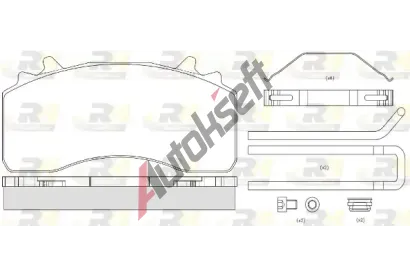 ROADHOUSE Sada brzdovch destiek RDH JSX 21526.80, JSX 21526.80