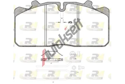 ROADHOUSE Sada brzdovch destiek RDH JSX 2658.30, JSX 2658.30