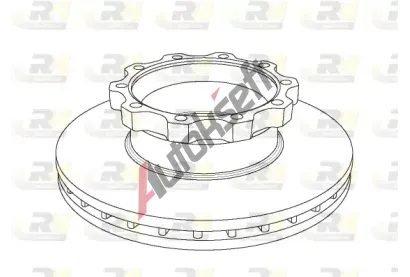 ROADHOUSE Brzdov kotou - 432 mm RDH NSX1044.20, NSX1044.20