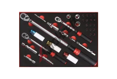 ROOKS Sada momentov�ch kl��� s n�str�n�mi hlavicemi 1/2" 3/8" 1/4" 33 ks RKS OK-02.2070, OK-02.2070