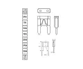 ROOKS Sada mini pojistek 121 ks 5A 10A 15A 20A 25A 30A RKS OK-03.1004, OK-03.1004