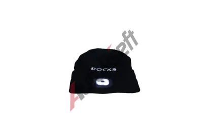 ROOKS Čepice s lampou 80 lm rooks černá RKS OK-03.3015, OK-03.3015 ROOKS Čepice s lampou 80 lm rooks černá RKS OK-03.3015, OK-03.3015