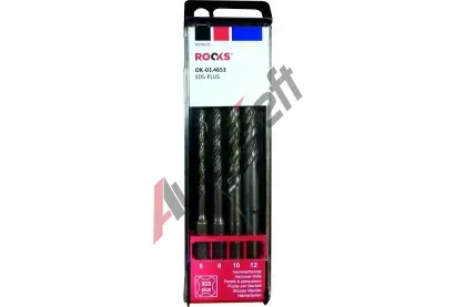 ROOKS Sada vrtk do betonu SDS-plus 160 mm 4 ks RKS OK-03.4653, OK-03.4653