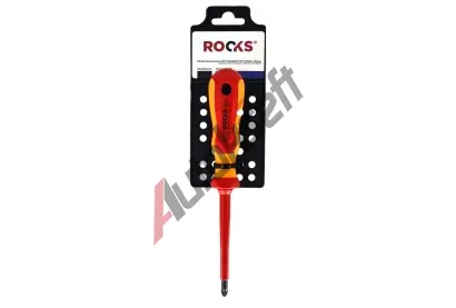 ROOKS Šroubovák plochý - krížový VDE PZ2 FL6 100 mm RKS OK-07.2220, OK-07.2220 ROOKS Šroubovák plochý - krížový VDE PZ2 FL6 100 mm RKS OK-07.2220, OK-07.2220