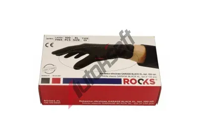 ROOKS Rukavice nitrilov� �ern� XL 100 ks RKS OK-09.0003, OK-09.0003