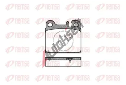 REMSA Sada brzdových destiček RMS 0006.88, 0006.88 REMSA Sada brzdových destiček RMS 0006.88, 0006.88