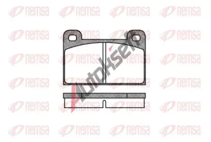 REMSA Sada brzdových destiček RMS 0018.00, 0018.00 REMSA Sada brzdových destiček RMS 0018.00, 0018.00