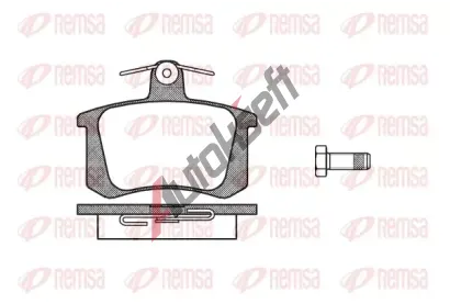 REMSA Sada brzdových destiček RMS 0135.20, 0135.20 REMSA Sada brzdových destiček RMS 0135.20, 0135.20