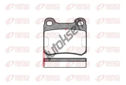 REMSA Sada brzdov�ch desti�ek RMS 0157.00, 0157.00
