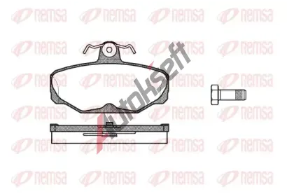 REMSA Sada brzdových destiček RMS 0205.00, 0205.00 REMSA Sada brzdových destiček RMS 0205.00, 0205.00