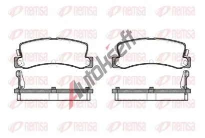 REMSA Sada brzdových destiček RMS 0214.04, 0214.04 REMSA Sada brzdových destiček RMS 0214.04, 0214.04