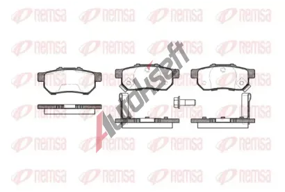REMSA Sada brzdovch destiek RMS 0233.52, 0233.52