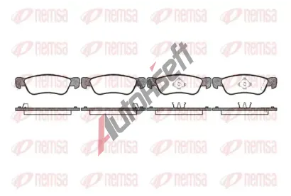 REMSA Sada brzdovch destiek RMS 0295.04, 0295.04