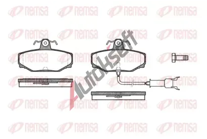 REMSA Sada brzdových destiček RMS 0304.12, 0304.12 REMSA Sada brzdových destiček RMS 0304.12, 0304.12