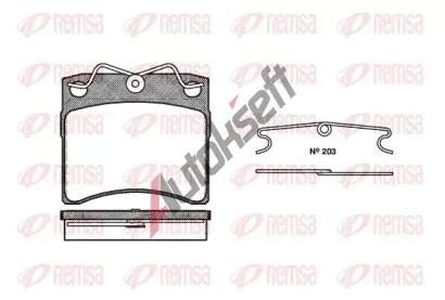 REMSA Sada brzdov�ch desti�ek RMS 0385.00, 0385.00